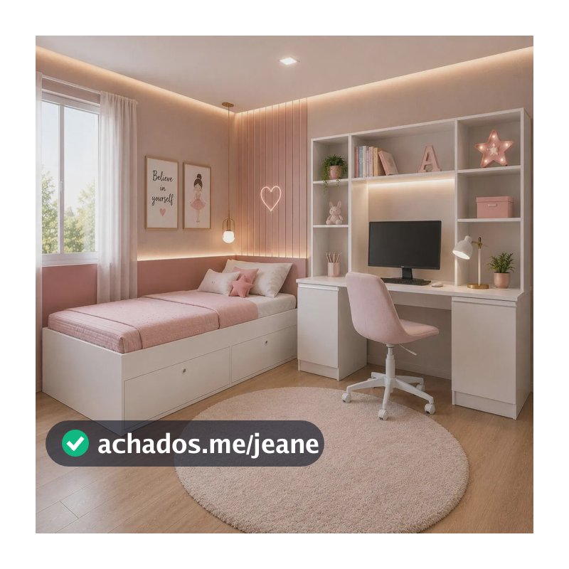 Quarto Juvenil Cama/escrivaninha Smart Multimóveis Mcr45369 Branco