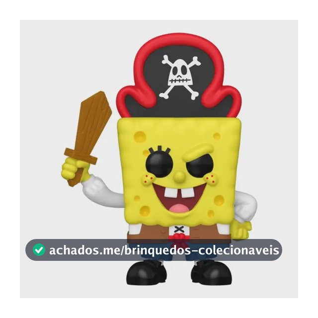 Boneco Funko Pop! Bob Esponja O Filme - Pirata Bob Esponja