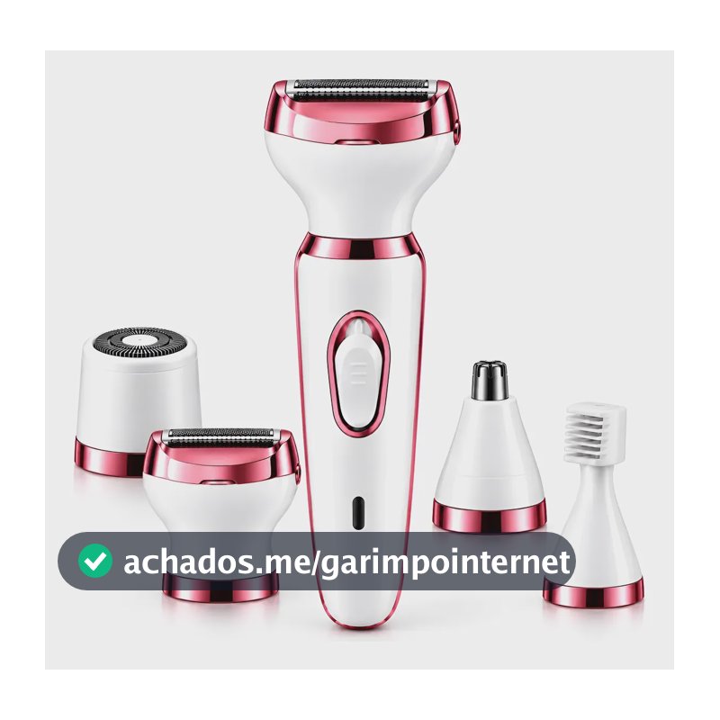 Depilador Removedor De Pelos Íntimos Rosto Elétrico 4 Em 1 Branco 127/220v