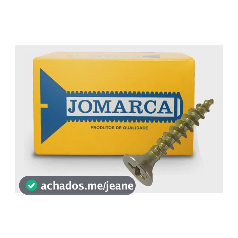 Parafuso Chipboard 3,5 X 20 mm Philips Cabeça Chata Dourado Bicromatizado P/ Madeira Caixa 500 Unidades