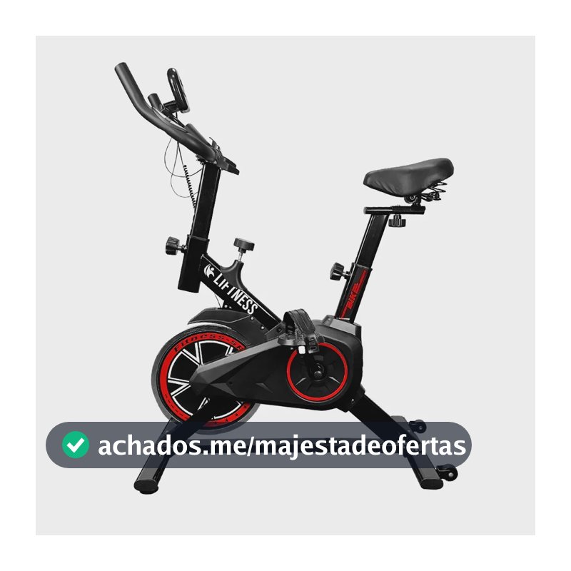 Bicicleta Ergometrica Spinning Liftness Profissional Para Cardio Fitness Musculação Atividade Física Inercia