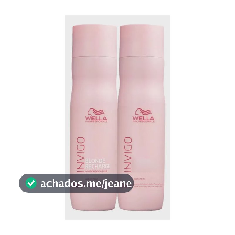 Kit Wella Blonde Recharge Matizador 250ml (2 Un)