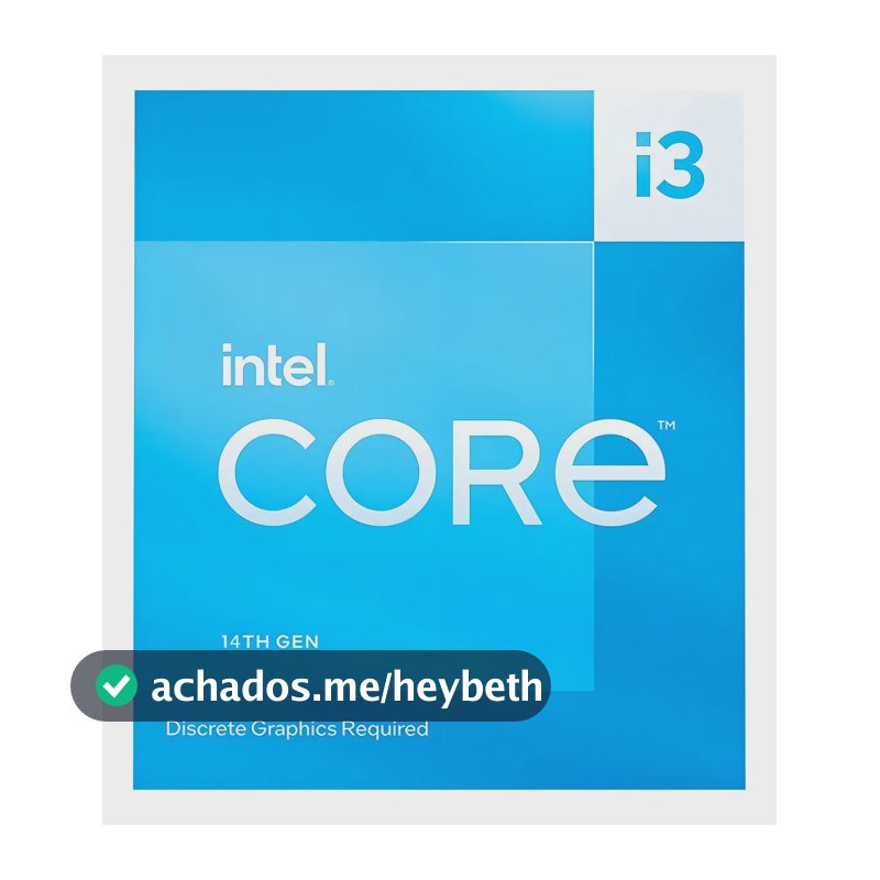 Processador Intel Core I3-14100f 12mb 3.5ghz 4.7ghz Lga 1700