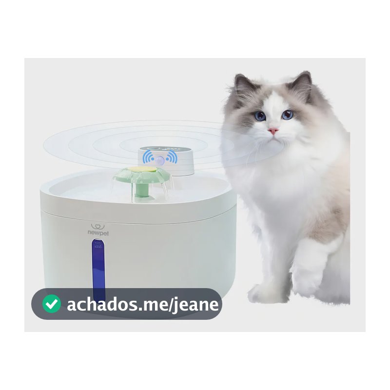 New Pet sensor sem fio bebedouro fonte para gato cão 2.6L NP888