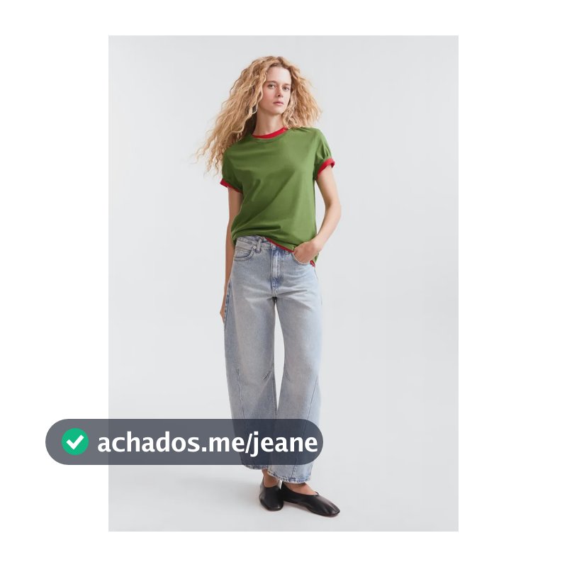 Calça Jeans Feminina Balloon Cintura Alta Hering Jeans Claro 40