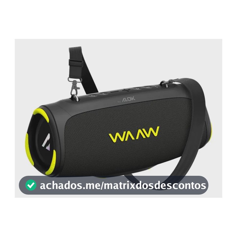 Caixa De Som Waaw Boom 110 Bluetooth 40w Portátil Ipx7