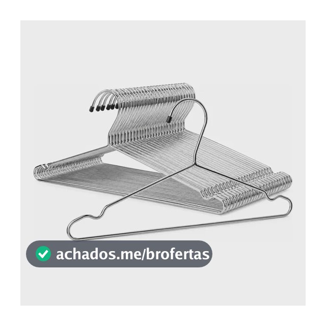 30 Cabides Luxo Executivo Cava De Ferro Cromado promoção
