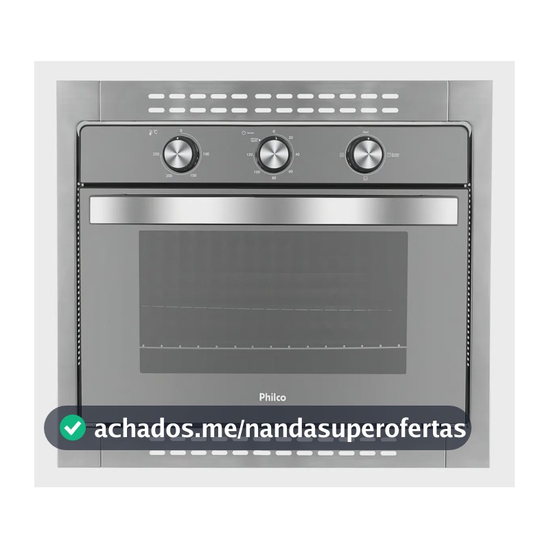 Forno de embutir elétrico Philco 56101041 46L prateado
