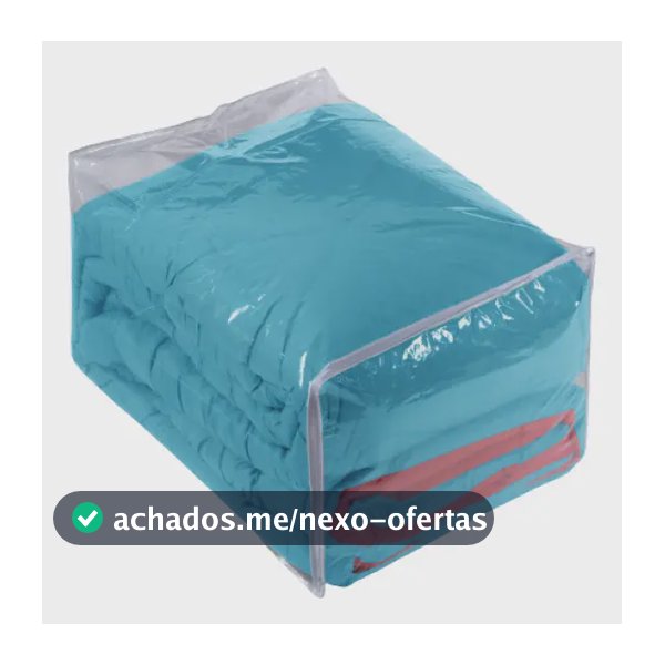 10 Saco Organizador Com Ziper Para Edredom E Coberta Grande 100% Pvc Transparente