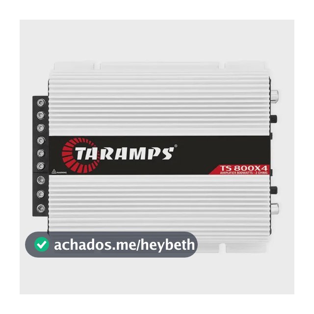 Módulo Amplificador Taramps Ts800x4 De 800w Para Som Automotivo Branco