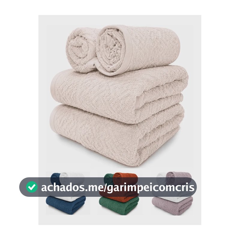 Jogo de Toalhas 4 Peças Banho e Rosto Aveludadas Felpudas Macias Jacquard Luxo 100% Algodão Toque Macio Alta Absorção Cor Pedra Rosada 2 Banho 70x130cm + 2 Rosto 50x70cm Renova Enxovais Alta Qualidade