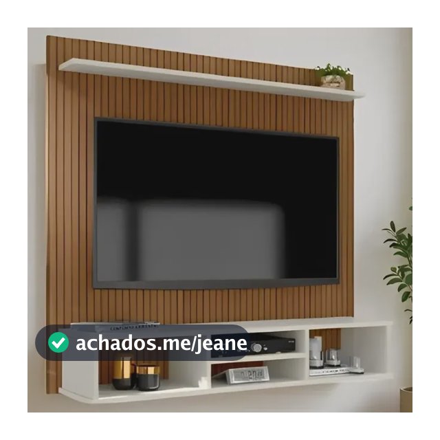 Prateleira Estante Home Painel Tv Até 50 Ripado 3d Everest