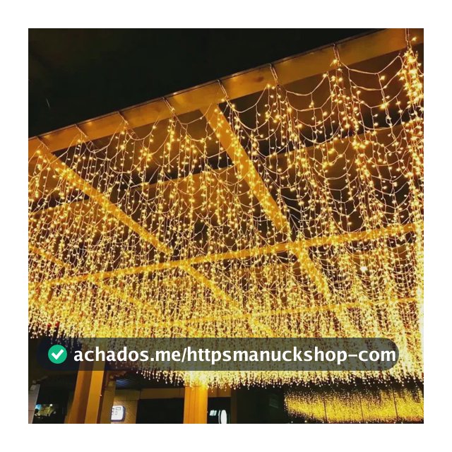Kit2 Cascata 100 Leds 3m Fio Branco Luz Quente Fixa Conector Luz Quente