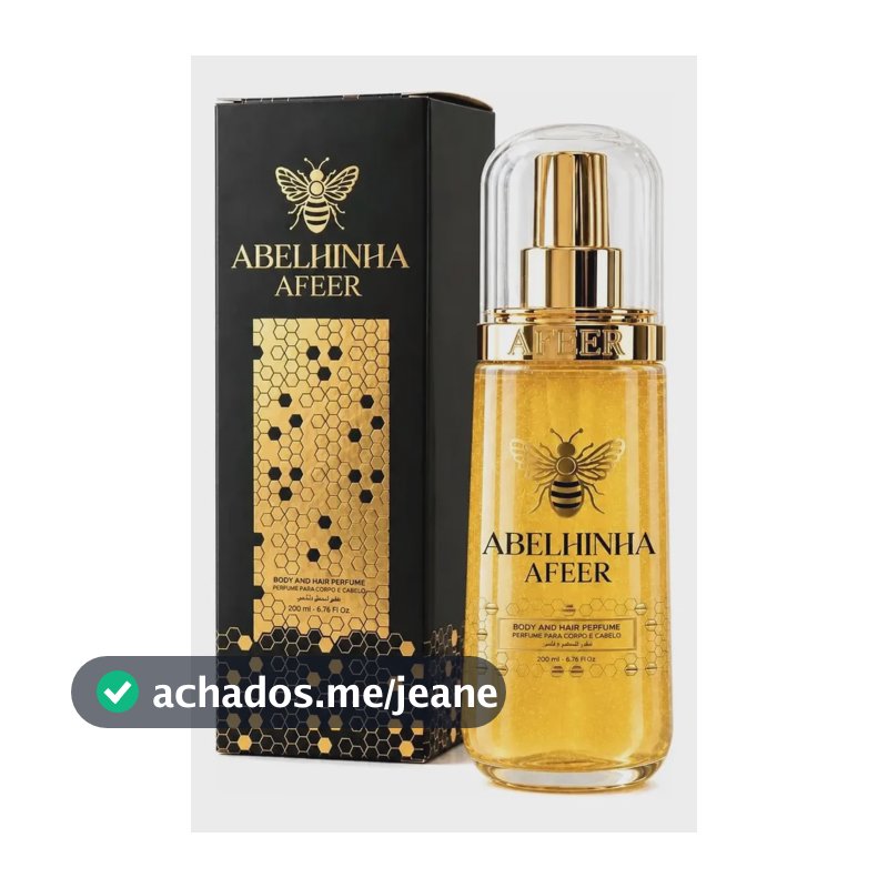 Body Splash Perfume Abelhinha Afeer Spray Corporal E Capilar 200ml Árabe Sensação Feminina Bbb