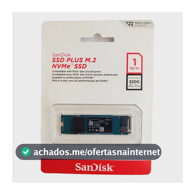Ssd M.2 1tb Sandisk Plus Nvme 2280
