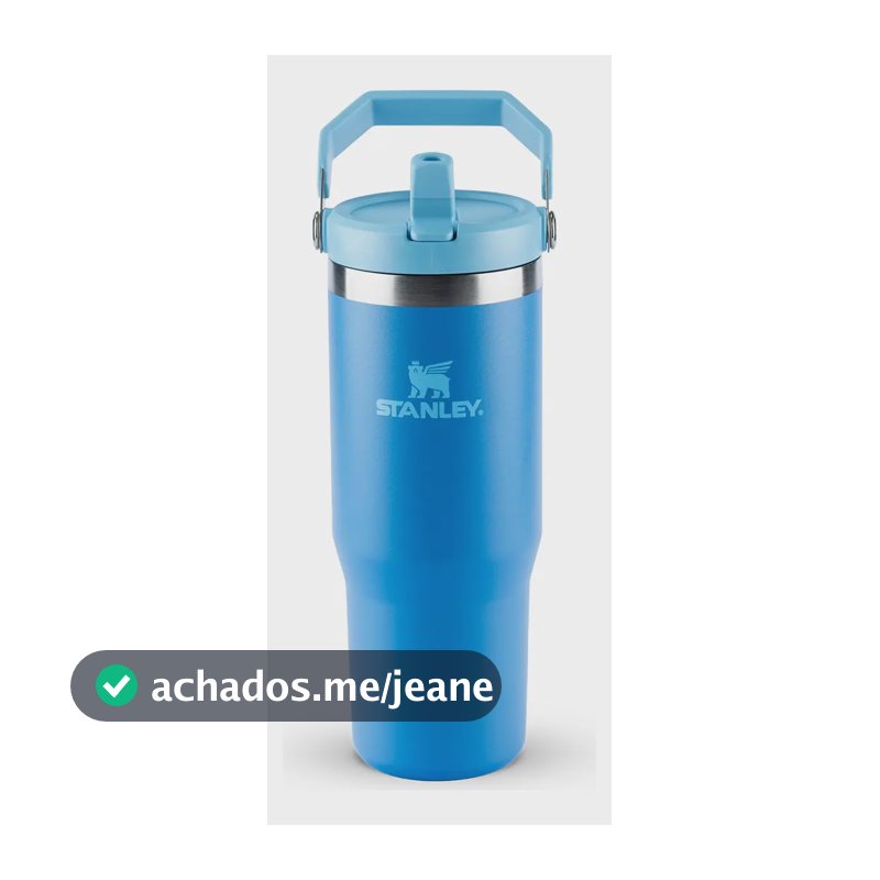 Garrafa Térmica Stanley Flip Straw Hidratação 887ml Azul