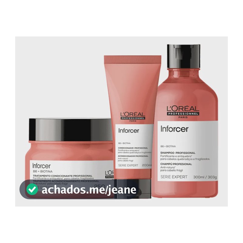 Kit Inforcer Shampoo, Condicionador E Máscara - L'oréal