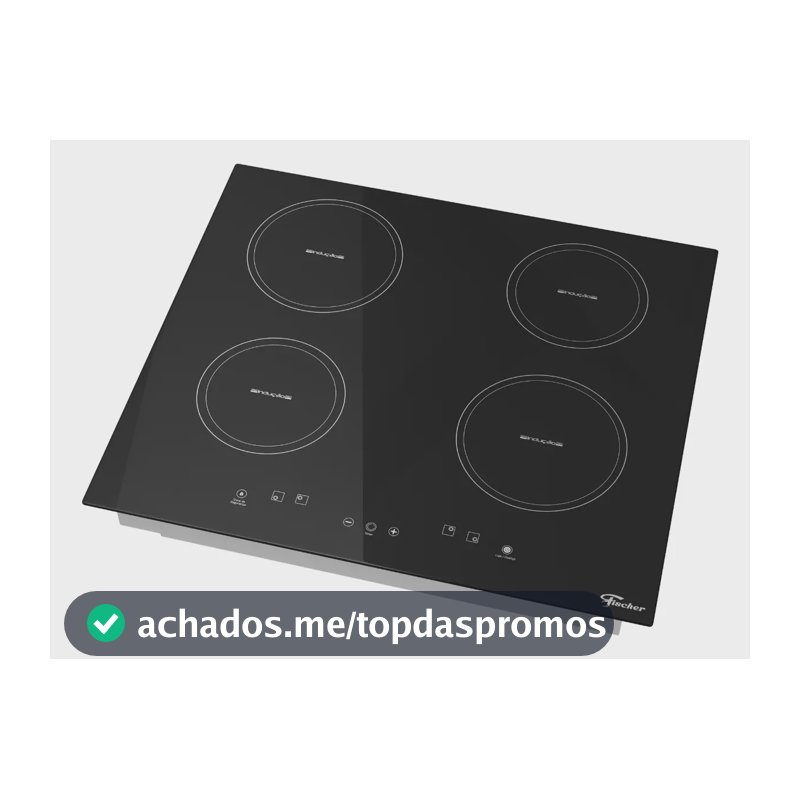 Cooktop Indução Fischer 4 Bocas Touch Econômico 220v Preto 220v