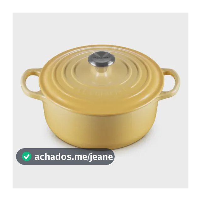 Panela Redonda Le Creuset 20cm Signature - Cor Camomille