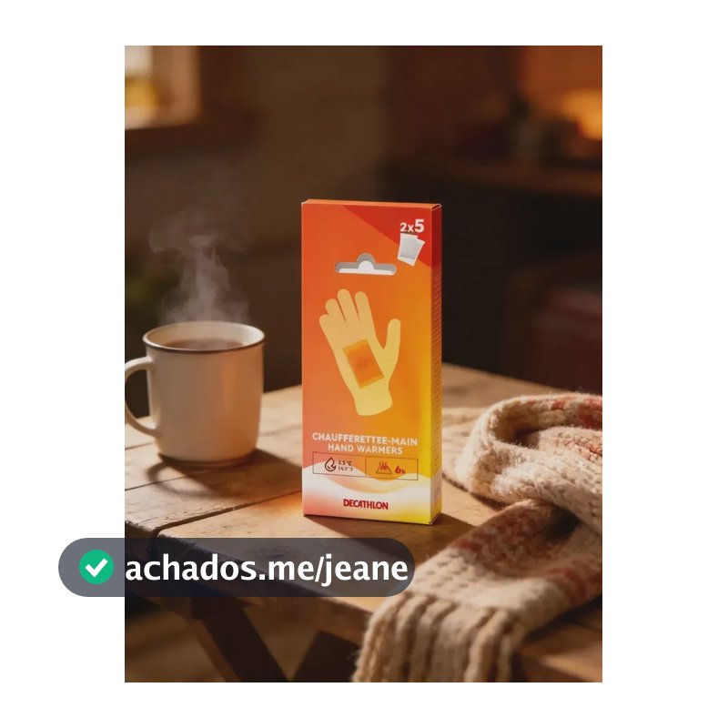 Aquecedor de Mãos Wedze Tamanho Único Cor Laranja Conjunto de 10