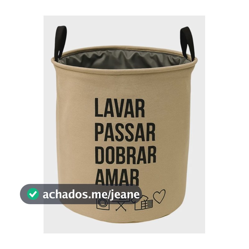 Cesto Organizador Roupa Suja Dobrável Multiuso 50l Home Life Cor Marrom