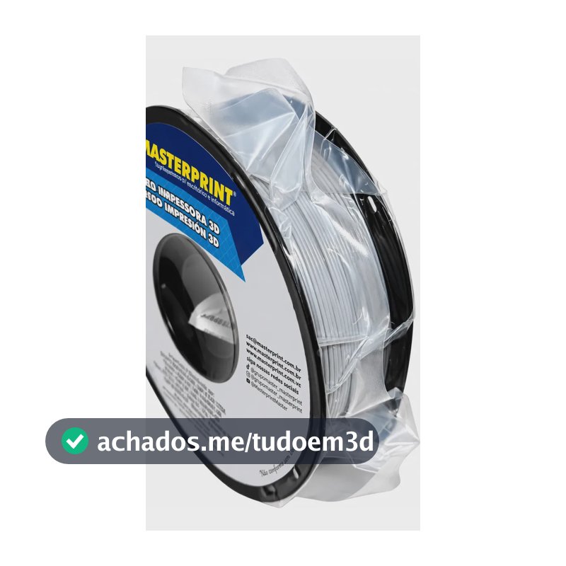 Filamento Petg 3d Masterprint Cores Variadas Colorido Print Cor Cinza