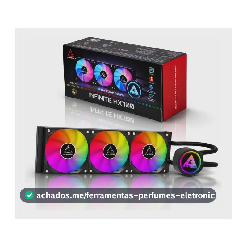 Water Cooler Gstorm Hx700 Argb 360mm 320w Intel Amd Preto