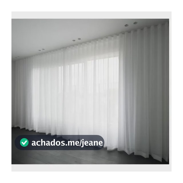 Cortina Gaze De Linho 6m X 2,80m - Trilho Suíço - Promoção