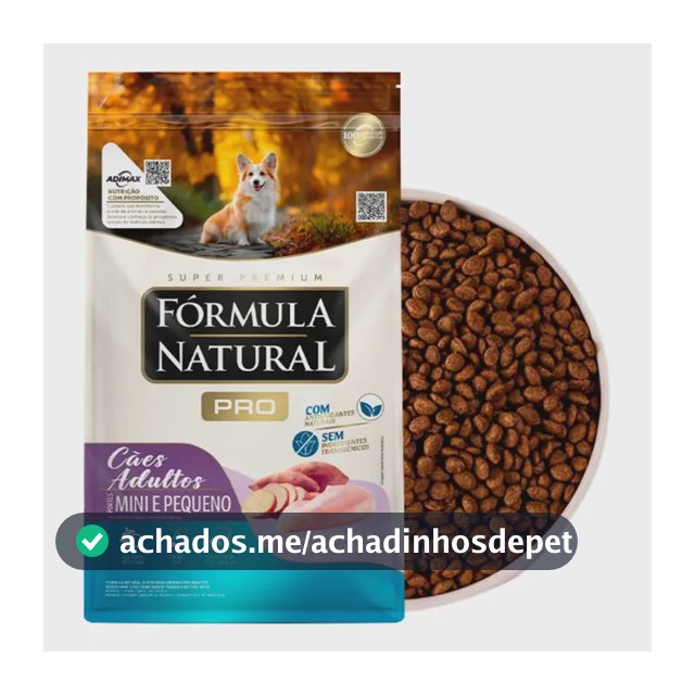 Ração Fórmula Natural Pró Cães Adultos Mini Pequeno 15kg