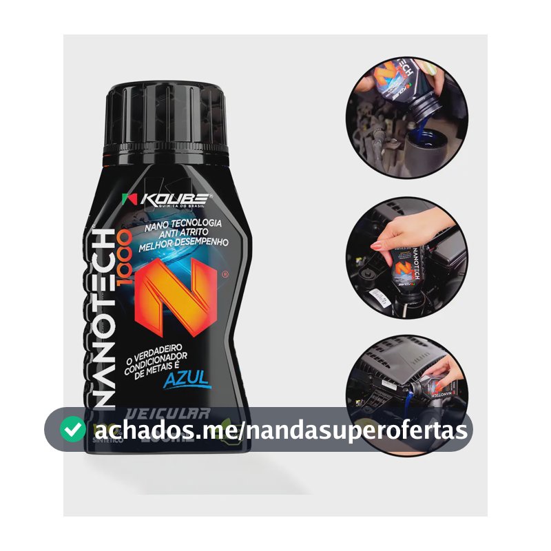 Aditivo Lubrificante Koube Nanotech 1000 Condicionador Metais 200ml