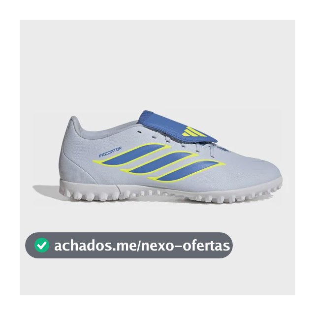 Chuteira Society Masculina Predator Club adidas Azul 40 Br