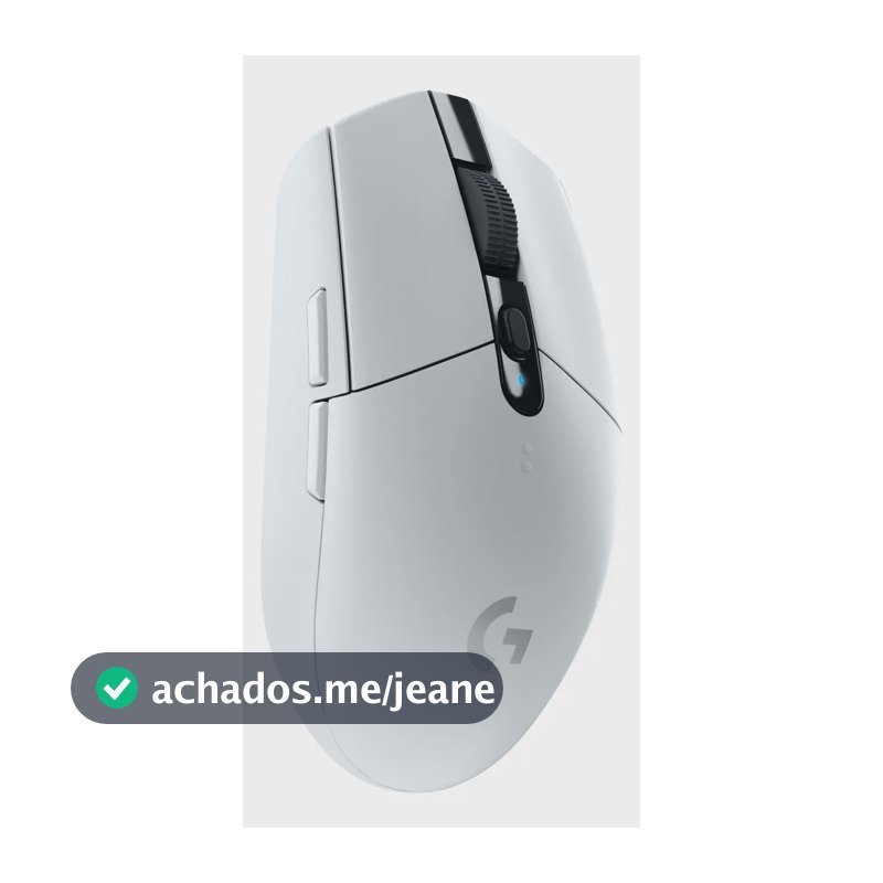 Mouse Gamer Sem Fio Logitech G305 LIGHTSPEED com 6 Botões Programáveis e Até 12.000 DPI - Branco
