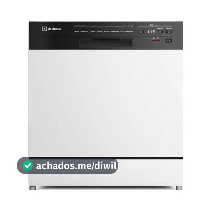Lava-louça Electrolux 8 Serviços Branca Lava E Seca 50' Lb08 Cor Branco