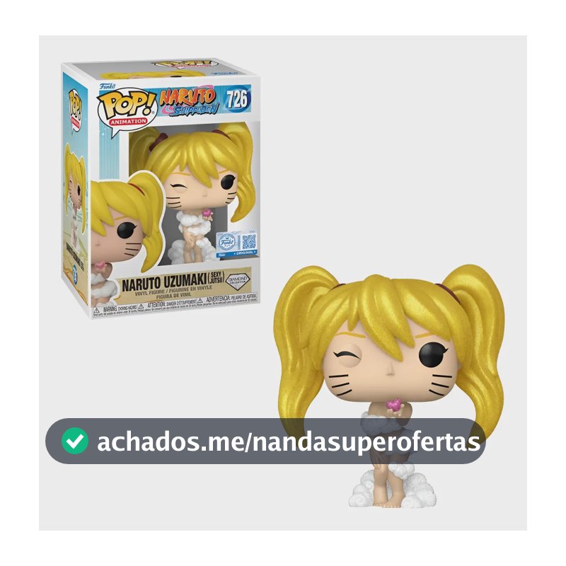 Boneco Funko Pop! Naruto Clássico Jutsu Sexy (glitter) #726 Candide