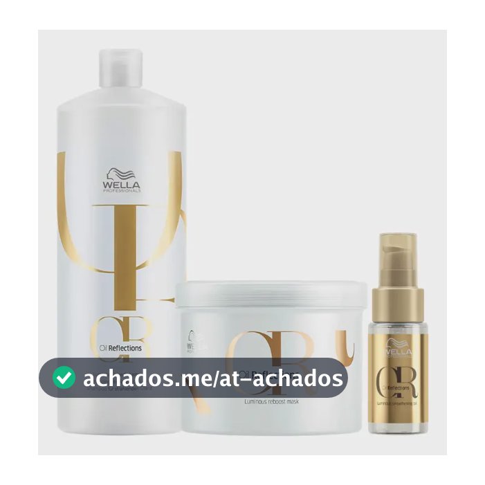Wella Oil Reflections Shampoo + Máscara + Óleo 30ml