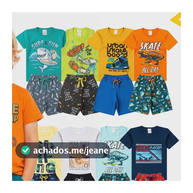 Kit Infantil Menino Verão 10 Peças Roupas Camiseta E Bermuda
