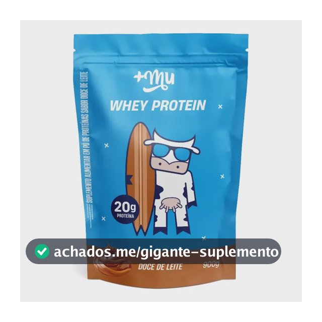 Suplemento Mais Mu Proteínas Nutricional Pó Whey Protein Whey Concentrado 900g Unidad Whey Doce De Leite