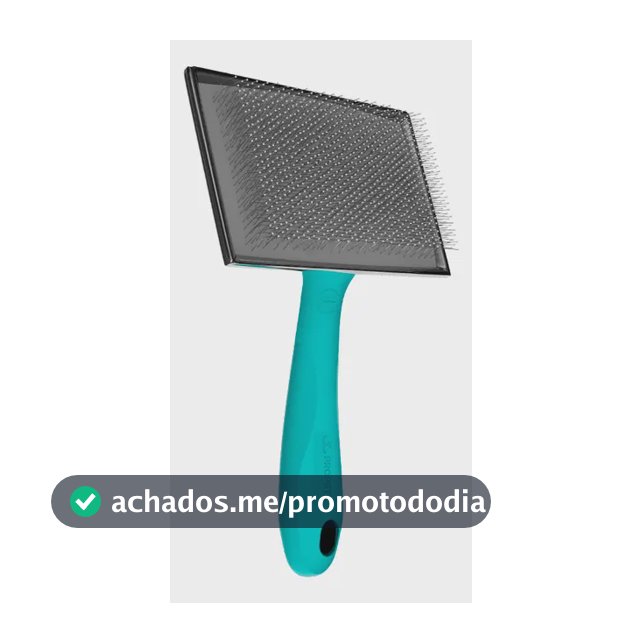 Rasqueadeira Reta Grande Propetz Cães Gatos Aço Inoxidável Azul
