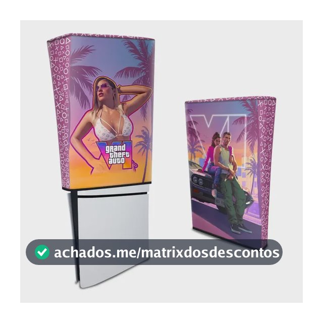 Capa Para Ps5 Slim Digital Anti Poeira Vertical - Vários