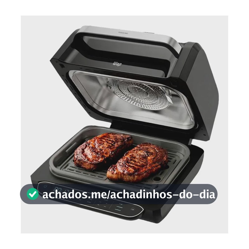 Fritadeira Elétrica Air Fryer 8 em 1 Wap Barbecue Heat Digital Wc Ab1030 127V