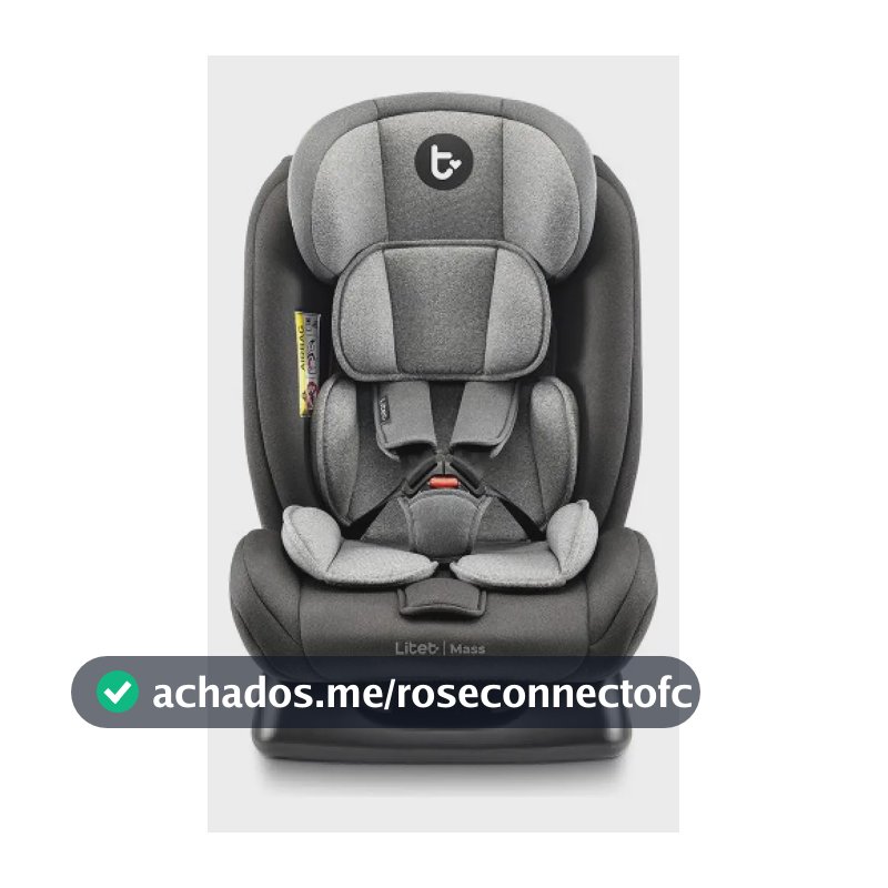 Cadeirinha Infantil Para Carro Mass Litet 0 A 36kg Preta E Cinza Com 13 Ajustes E 4 Reclínios - BB458