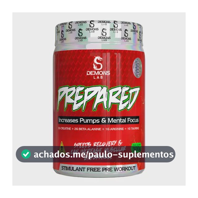 Pre Treino Prepared 300g Exotic Fruit - Demons Lab Exotic Fruit