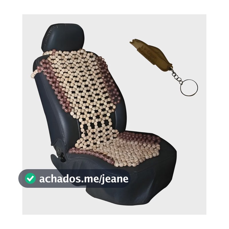 Capa Encosto Acentos Massageador Para Carros Van Ônibus, Marrom