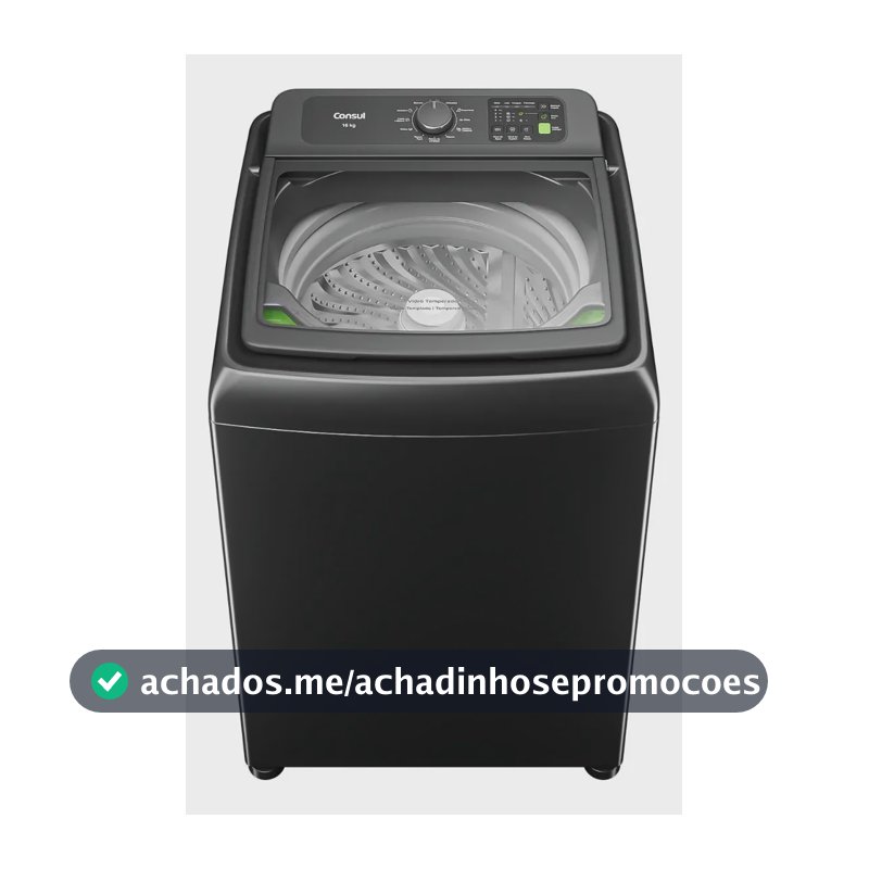 Máquina de Lavar Consul 16Kg Titanium com Modo Eco - CWN16A9