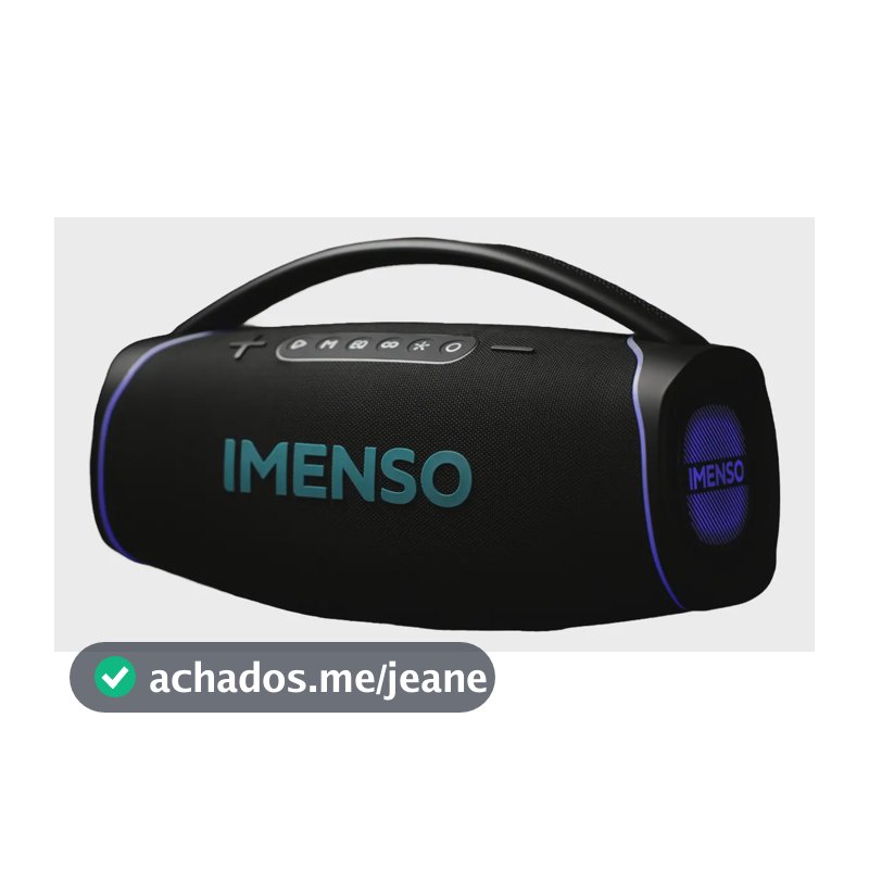 Caixa De Som Imenso X41a 300w Bluetooth Ipx4 Prova D'agua Preto