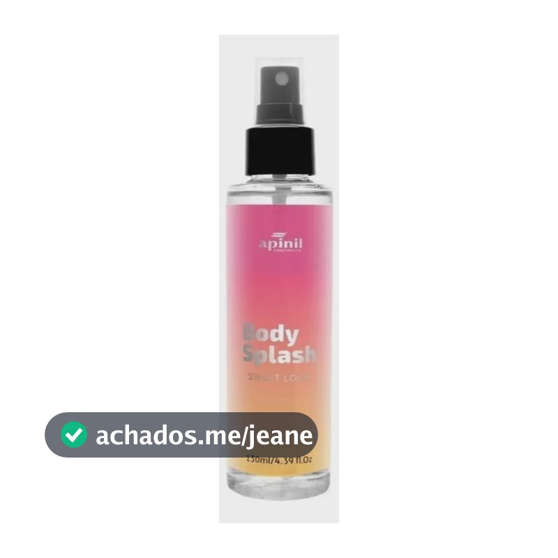 Body Splash 130ml Virginia Fragrância Sweet Love Perfume Colônia Wepink Body Splash