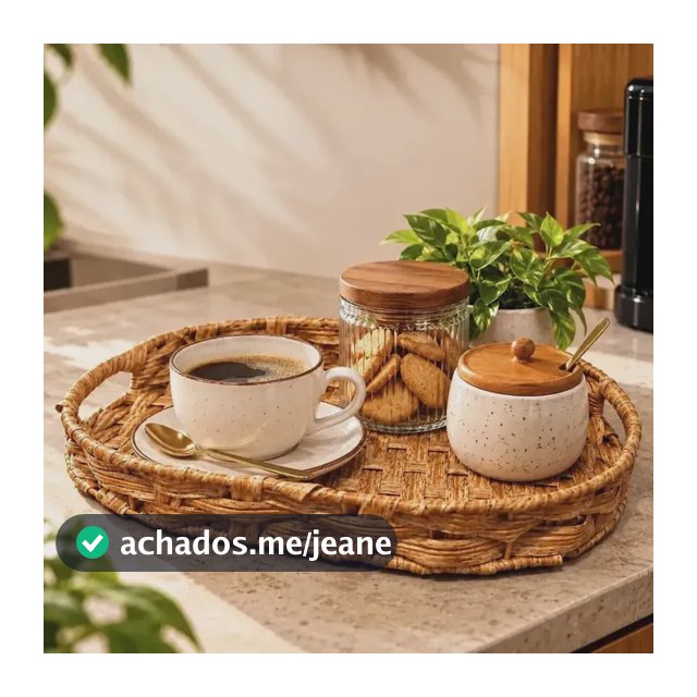 Bandeja Cesto Organizador Vime Fibra Sintética Trançada Efeito Rattan Retangular 35 X 25 Cm Cor Palha Para Servir Pães Frutas Café Da Manhã Mesa Posta Cozinha Bancada Decoração Multiuso