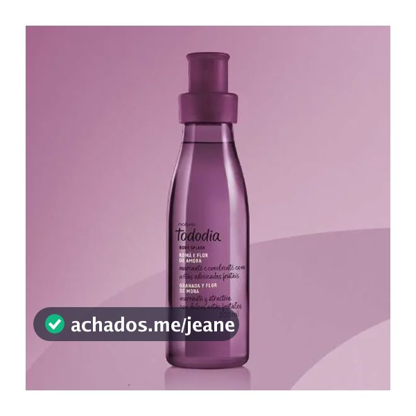 Natura Tododia Romã e Flor de Amora Feminino Body splash Spray 200ml