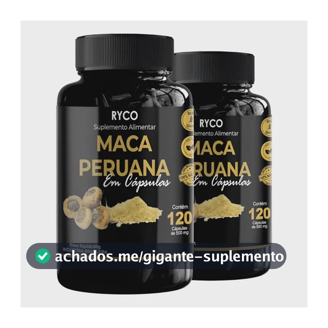 2x Maca Peruana 120 Cápsulas Original- Envio Já Sem Sabor