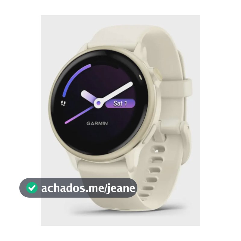 Relógio Garmin Vívoactive 6 Lunar 42mm Com Monitor Cardíaco